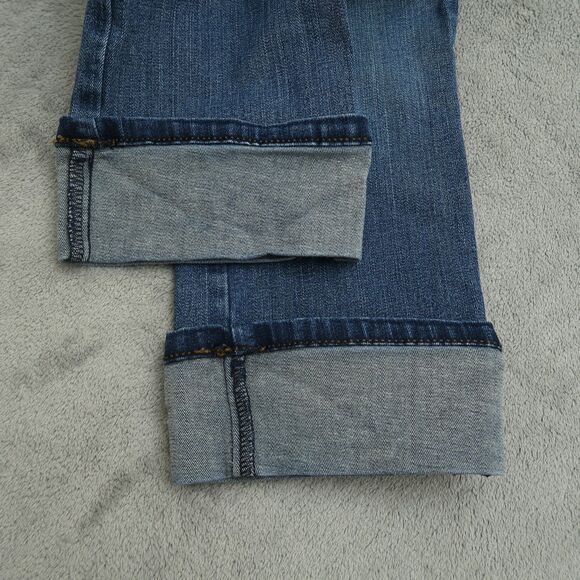Not Your Daughters Jeans NYDJ Womens Size 6P Mid-Rise Wide Cuff Capri 21" Inseam - Picture 2 of 16